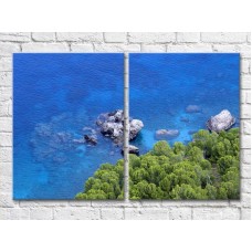 Картина ArtPoster Rocks in the sea forest on the shore (3453810)