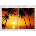 Картина ArtPoster Palm trees and the setting sun (3453795)