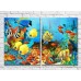 Pictură ArtPoster Colorful fish and a sunken ship (3453792)