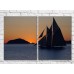 Картина ArtPoster Sailboat against the setting sun (3453783)