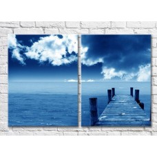 Картина ArtPoster Pier by the evening sea (3453786)