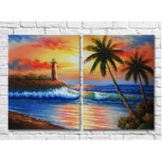 Картина ArtPoster Lighthouse at sunset (3453763)