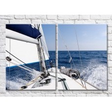 Картина ArtPoster Stern yachts at sea (3453751)