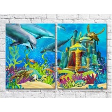 Картина ArtPoster Castle on the seabed (3453740)