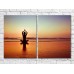 Картина ArtPoster Yoga on the beach at sunset (3453742)