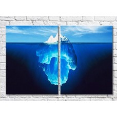 Картина ArtPoster Iceberg in the Dark/Blue sea (3453711)