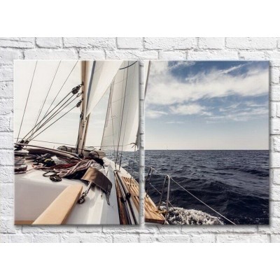 Картина ArtPoster Moving yacht at sea (3453726)