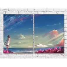 Картина ArtPoster Girl looking at the sea (3453728)