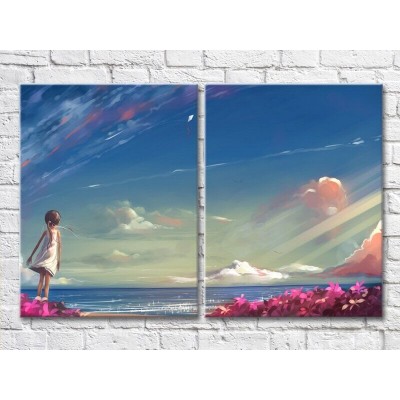 Картина ArtPoster Girl looking at the sea (3453728)