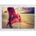 Картина ArtPoster Girl in Red dress on the beach (3453729)