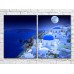 Картина ArtPoster Greece evening island of Thira under the moon (3453720)