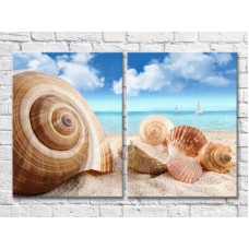 Картина ArtPoster Large seashells in the sand (3453713)