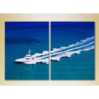 Pictură ArtPoster The boat cut through the water 03 (2164419)