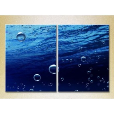 Pictură ArtPoster Bubbles in the sea 01 (2164427)