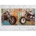 Картина ArtPoster Retro motorbikes on colorful backgrounds (3453080)