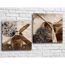 Pictură ArtPoster Propellers on two old planes (3453071)