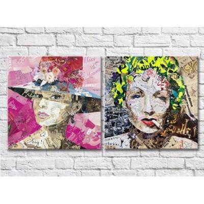 Pictură ArtPoster Audrey Hepburn and Marlene Dietrich (3453067)