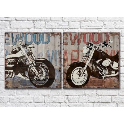 Картина ArtPoster Vintage Motorbikes Harley (3453055)