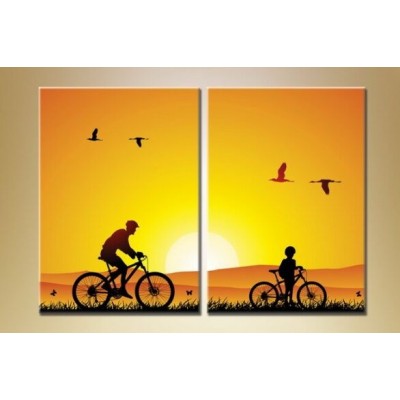 Картина ArtPoster Bicyclists (1482160)