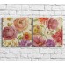 Картина ArtPoster Multicolored flowers in oil on a Beige background (3467777)