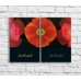 Pictură ArtPoster Orange poppies on Black background (3467855)