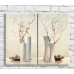 Картина ArtPoster White vases and branches on a Beige background (3467834)