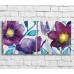 Картина ArtPoster Purple flowers oil painting on White background (3467803)