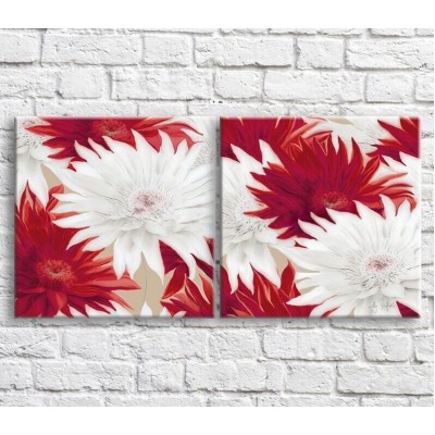 Картина ArtPoster Bright/Red and White gerberas (3467811)