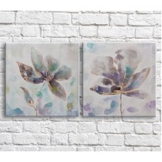 Pictură ArtPoster Flowers on a colorful background (3467806)