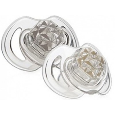 Пустышка Nuby 2pcs Tritan Little Gems Print (NV0202008MFS)