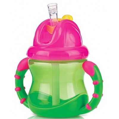 Cana cu pai Nuby No-Spill Flip-It (NV0404002)