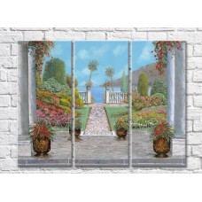 Pictură ArtPoster Columns on the Terrace Overlooking the Sea 001 (3470894)