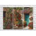 Pictură ArtPoster Courtyard in the Green and Flowers (3470898)