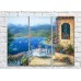 Pictură ArtPoster Table on the Balcony Overlooking the Sea (3470925)