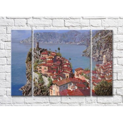 Pictură ArtPoster The Town on the rocky Coast (3470952)