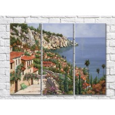 Pictură ArtPoster The Town on the rocky Coast (3470932)