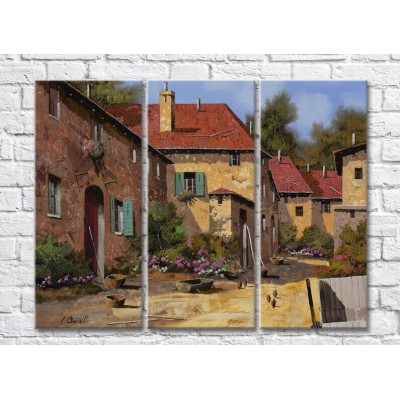 Pictură ArtPoster Two-Storey House and Garden (3470933)