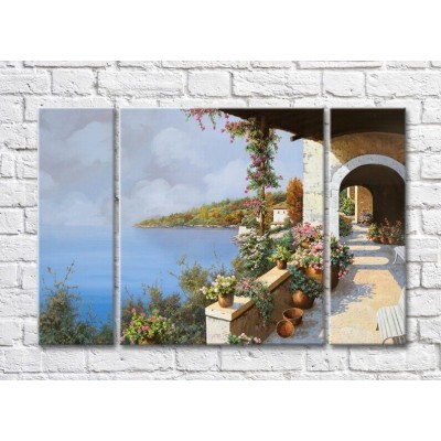 Pictură ArtPoster Veranda Overlooking the Sea (3470953)