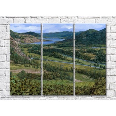 Pictură ArtPoster Vineyards in the Hills (3470936)