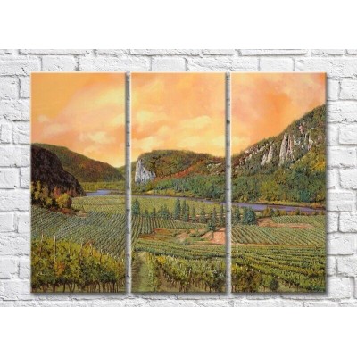 Pictură ArtPoster Vineyards in the Hills (3470937)