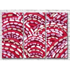 Pictură ArtPoster Abstract drawing Red/White (3499124)