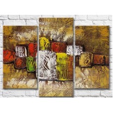 Pictură ArtPoster Abstract drawing on the Yellow/Green wall (3499103)