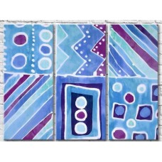 Pictură ArtPoster Abstract shapes Blue and Purple (3499063)