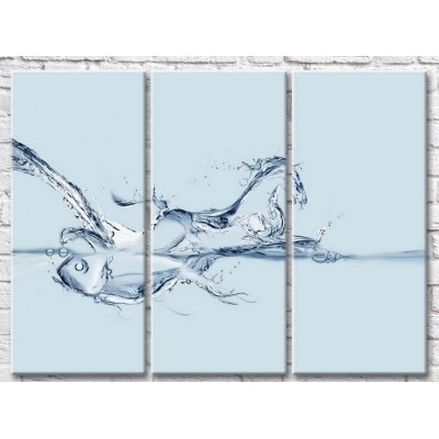 Pictură ArtPoster Abstract figures from water, horse (3499065)