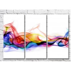 Pictură ArtPoster Abstract colorful smoke on a White background (3499070)