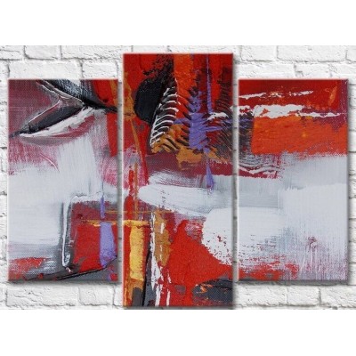 Pictură ArtPoster Abstract drawing in shades of Red (3499105)