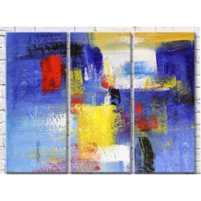 Pictură ArtPoster Abstract drawing in Blue tones (3499071)