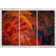 Pictură ArtPoster Abstract illustration in Dark Red tones (3499072)