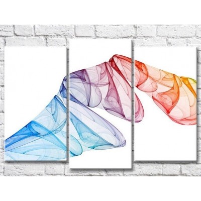 Pictură ArtPoster Abstract colored smoke on a White background (3499107)