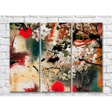 Pictură ArtPoster Abstraction from the branches and flowers of sakura (500038)